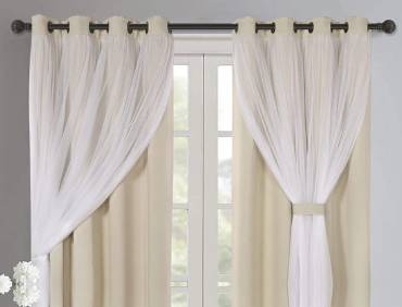 long curtain rods for living room